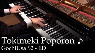 Tokimeki Poporon ♪ --GochiUsa S2 ED เปียโน