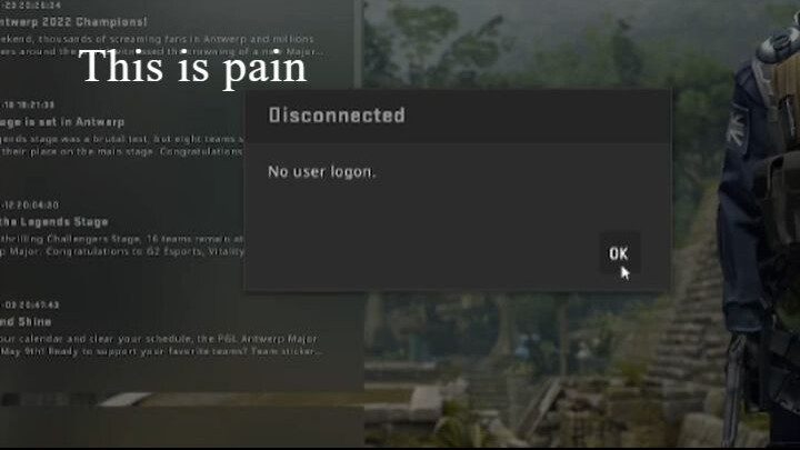 I was practicing and it disconnected |csgo