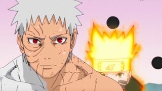 Obito was pierced by the ash bone in order to save Naruto