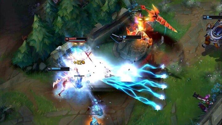 Menghancurkan kegelapan dengan petir