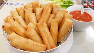 Làm CHẢ GIÒ giòn lâu Vàng đẹp chỉ cần vài Lưu ý này! Vietnamese Spring rolls, Eggrolls, Vanh Khuyen