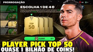 GANHEI UM 99+!🤩🔥 PLAYER PICK DO TOP 50 DO MERCADO FC MOBILE