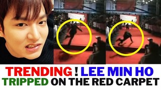 Lee Min Ho Tripped On The Red Carpet