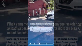 Sekolah Disegel Pemilik Lahan, Pilu Para Guru SDN Pajjaiyang Makassar Termenung di Pinggir Jalan