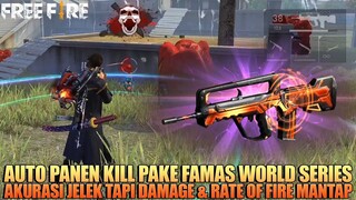 DJ ALOK JADI BAR BAR GARA-GARA SKIN FAMAS WORLD SERIES! AUTO RUSUHIN PLAYER BERMUDA! FREE FIRE