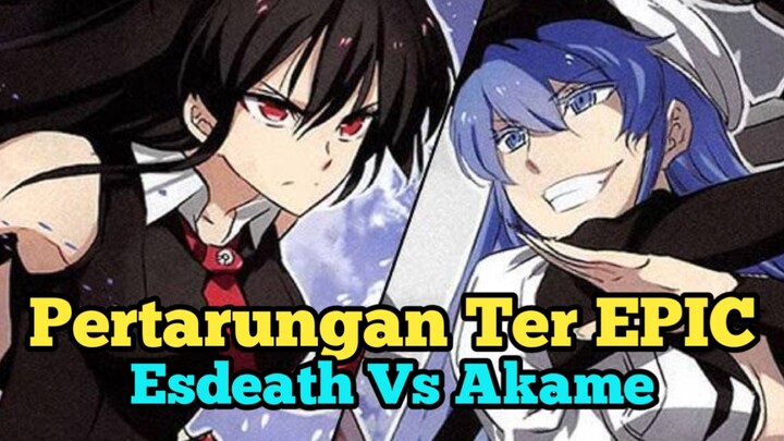 Pertarungan Tersebut Epic antara Esdeath β Vs Akame