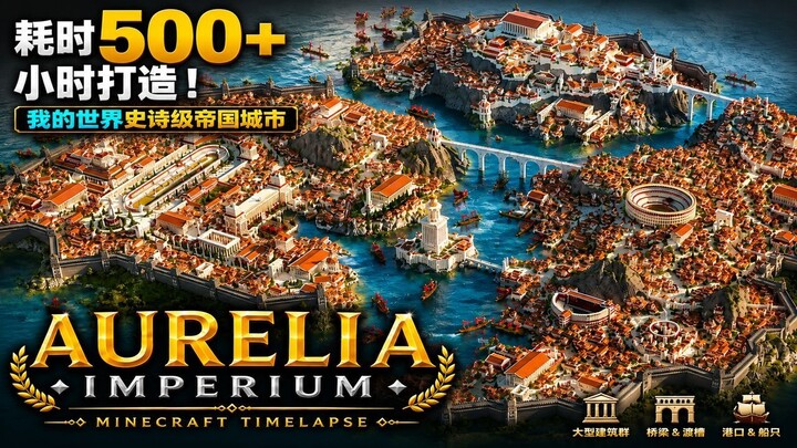 耗时500+小时打造！《Aurelia Imperium》我的世界史诗级城市建造