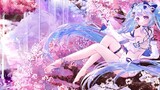 Wallpaper Animasi】 Peri dengan nafas musim bunga sakura