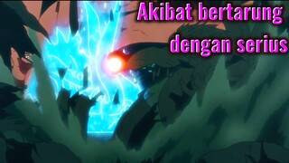 Akibat bertarung dengan serius