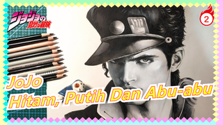 JoJo|Menggunakan Pensil Warna Hitam, Putih Dan Abu-abu Untuk Menggambar JOJO Gaya Nostalgia_2