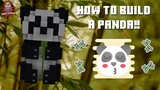 How to build a Giant Panda in Minecraft!!