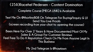 (25$)Racehel Pedersen course - Content Domination download