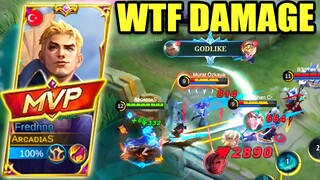 WTF DAMAGE FREDRINN!! HYPER FREDRINN IS UNSTOPPABLE! FREDRINN JUNGLE BUILD GAMEPLAY | FREDRINN MLBB