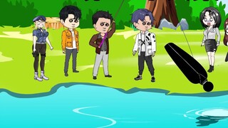 The star acquired the fishing skills and assisted the criminal police in solving a big case while fi