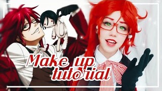 GRELL SUTCLIFF COSPLAY MAKEUP- Me transformei na Grell de Black Butler