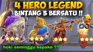 KETIKA COMBO ASTRO DENGAN 4 HERO LEGEND BINTANG 3 !! HOKI SEMINGGU KEPAKE? MAGIC CHESS MOBILE LEGEND