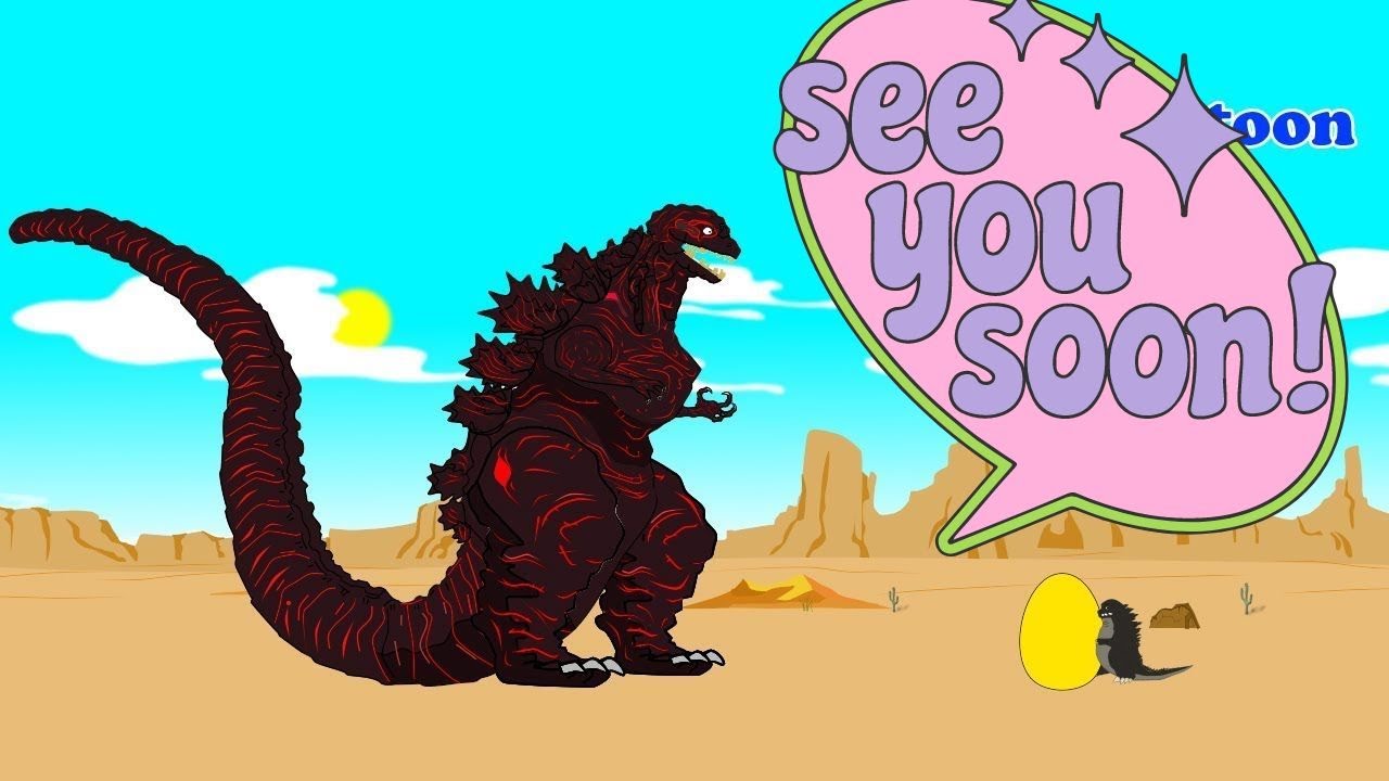 Godzilla vs GIANT SHIN EGG - Funny (Reaction EN) #6 | Godzilla Cartoon  Compilation - Bilibili