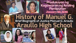 HISTORY OF ARAULLO HIGH SCHOOL IN 15 MINUTES