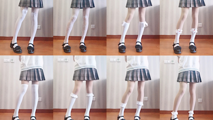 [White Stockings Try-On] 8 Different Styles of White Stockings: A Sharing and Comparison—Save This N
