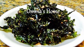 Recipe: Sweet and Salty Roasted Dried Seaweed, Laver Chips, Healthy Snack or Korean Side Dish