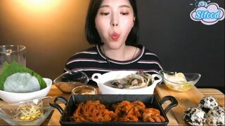 Bạch tuột xào cay, lẩu 1k lớp, cơm nắm, củ cải trắng 6 #amthuc