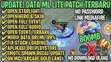 Data ML Lite Full Event 800Mb Terbaru Patch Hero Revamp | ML Lite | Cara Mengatasi Lag & Patah Patah