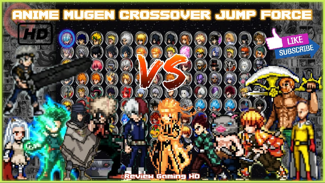 NEW Jump Force Mugen Apk Anime Crossover Dublado For Android with 80+  Characters! - BiliBili