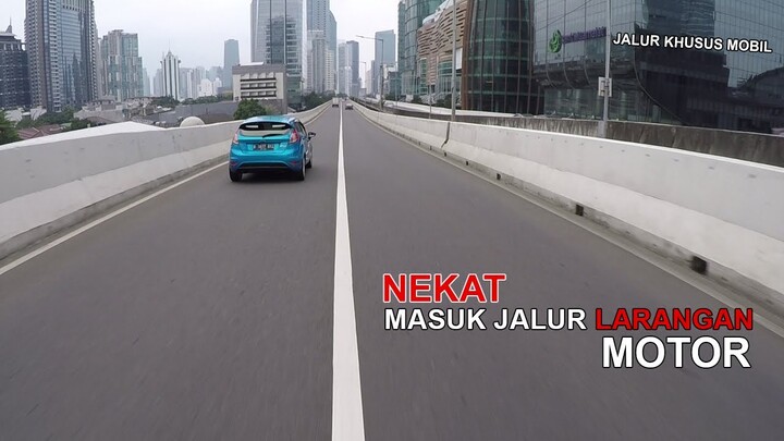 Jangan di TIRU..!! Saya Nekat MASUK Jalur Yang Dilarangan Untuk Sepeda Motor
