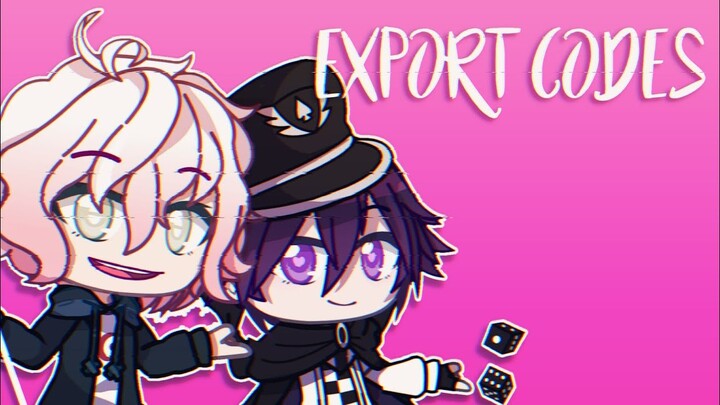 50 Gacha Club export codes! | Danganronpa 1,2,udg,v3