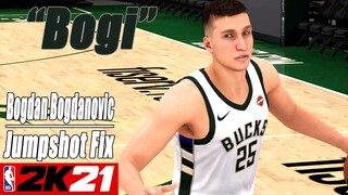Bogdan Bogdanovic Jumpshot Fix NBA2K21 with Side-by-Side Comparison