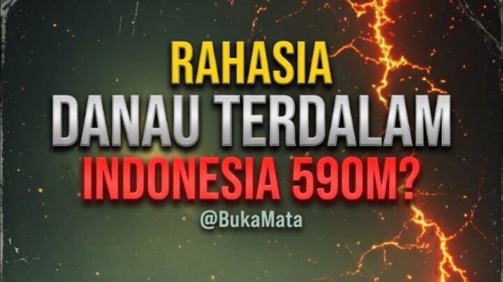 Rahasia Anomali Dasar Terdalam Danau Motano Sulawesi 🧐