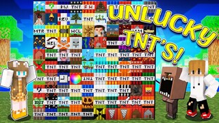 Minecraft: Amazing (30+ TNT EXPLOSIVE) UNLUCKY TNT MOD TOO MUCH MORE TNT MOD!
