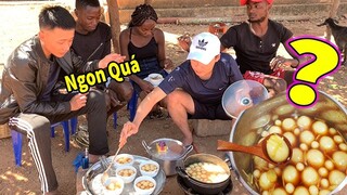 Ẩm Thực Châu Phi || Lần Đầu Tem Châu Phi Thử Ăn Món Bánh Mật Của Nghệ An và Cái Kết Bất Ngờ