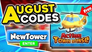 New "Tower Update Working Codes 2021 in Roblox Action Tower Defense