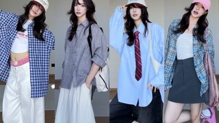 5G memasuki musim gugur! Rumus padu padan kemeja lengan panjang | Kalau masih nggak bisa belajar... 