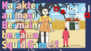 Karakter animasi Bermain bersama Squid Game?!