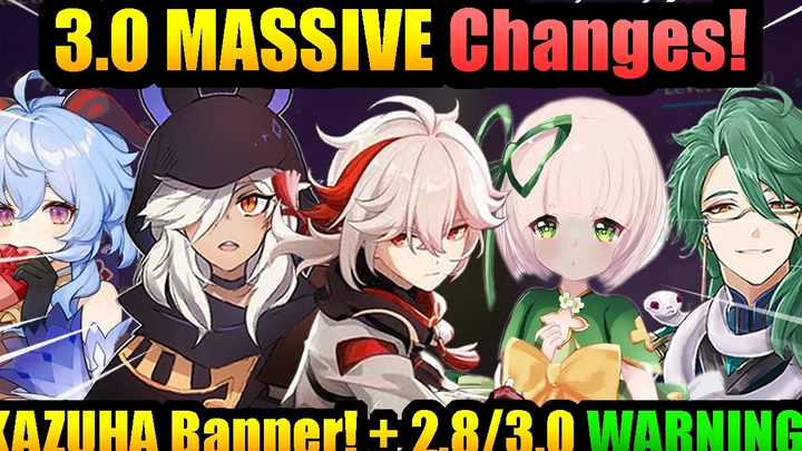 แบนเนอร์ KAZUHA ที่เป็นไปได้(การทำนาย)! & ก่อน 28 (สิ่งที่ต้องทำ) คำเตือน! เกนชิน อิมแพ็ค