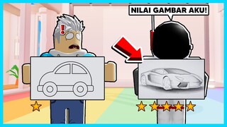 Aku Belajar Gambar Di Kelas! DAPET NILAI BERAPA YA? - Speed Draw Roblox