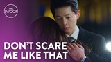 Worried Jeon Yeo-been runs to embrace a bloodied Song Joong-ki | Vincenzo Ep 10 [ENG SUB]