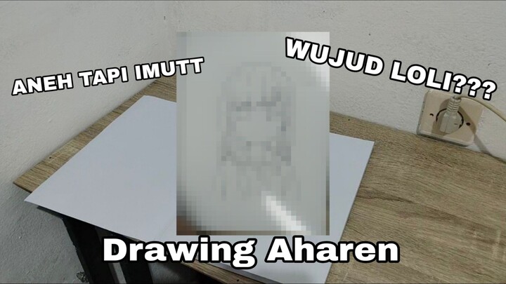 [DRAWING] Reina Aharen dari anime Aharen-San Wahakarenai "KECILKAN VOLUME KALIAN YAH 😆!!! "