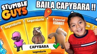 DESBLOQUEAMOS SKIN DE BAILA CAPIBARA EMOTIZA INSANA! | Stumble Guys | Juegos Karim Juega