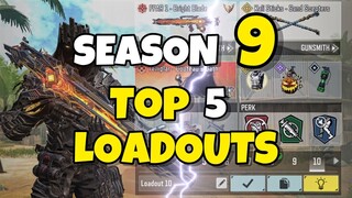 TOP 5 LOADOUTS in Season 9 of COD MOBILE