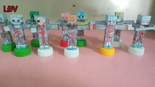mô hình tổ chức tội phạm akatsuki siêu đẹp bằng giấy || Minecraft|| LĐV