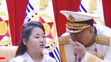 A whisper from a North Korean general instantly made the little princess at a loss, and Kim Jong-un