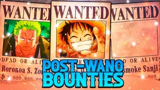 FINAL STRAW HAT POST WANO BOUNTY PREDICTIONS