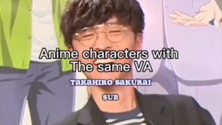 Anime Characters With The Same VA Takahiro Sakurai