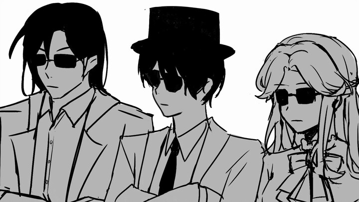 【诡秘之主】【描改手书】朝你大胯捏一把（诚实大厅三人组）（伦→克←奥）