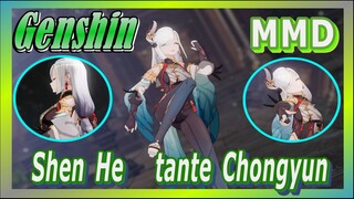 [Genshin, MMD] Shen He, tante Chongyun