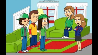 Caillou, Alexandra, and Kendra Meets Delgado's Family