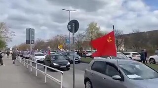 ทางการเยอรมันอนุญาตให้มีการชุมนุมด้วยรถยนต์เพื่อสนับสนุนการบุกรัสเซียของยูเครน